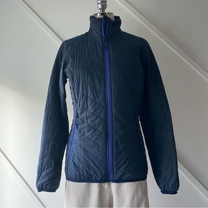 Icebreaker Blue Puffer Jacket with Quilted Design